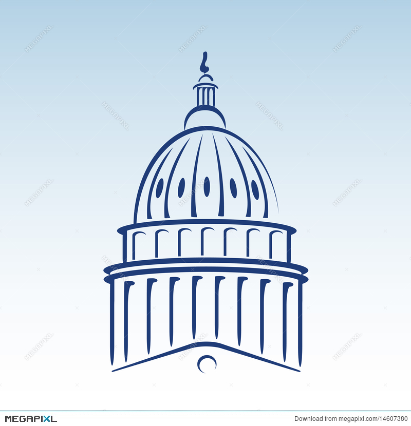 800x830 Us Capitol Dome Vector Illustration Illustration
