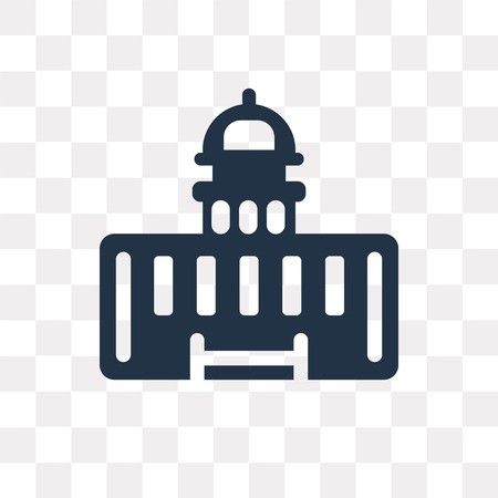 450x450 Capitol Vector Icon Isolated On Transparent Background, Capitol