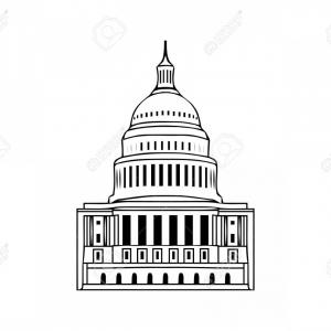 300x300 Stock Illustration Capitol Building Washington Dc Vector
