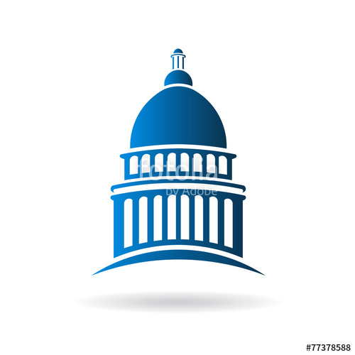 500x500 Vector Capitol Building Icon Stock Image And Royalty Free Vector