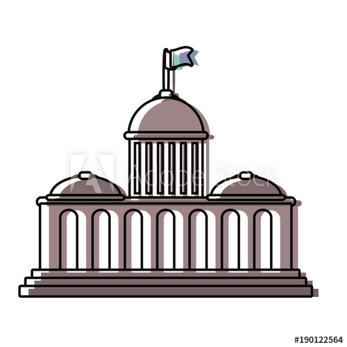 500x500 Capitol Vector Illustration