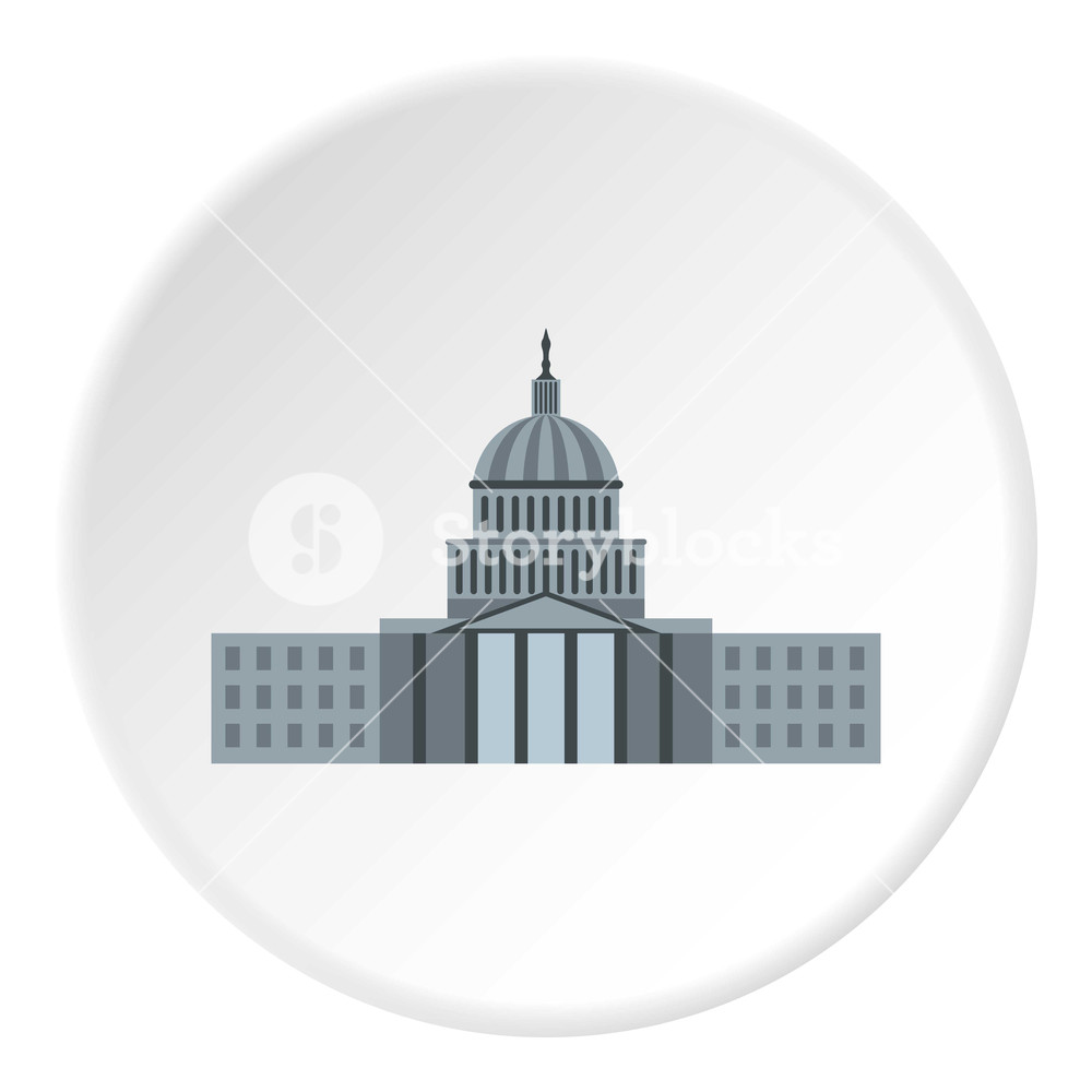 1000x1000 Capitol Icon Flat Illustration Of Capitol Vector Icon For Web