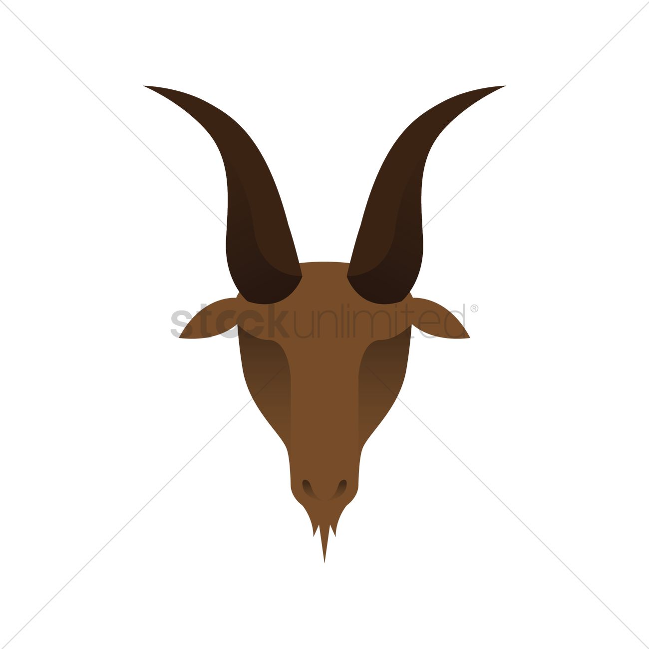1300x1300 Capricorn Vector Image