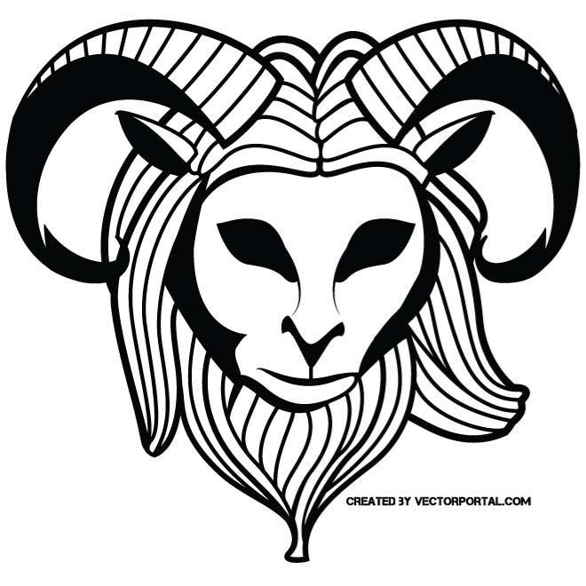 660x660 Capricorn Vector Drawing Animal Vectors In Capricorn