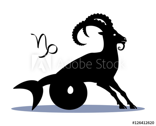 500x404 Sign Capricorn Zodiac Horoscope, Illustration, Silhouette