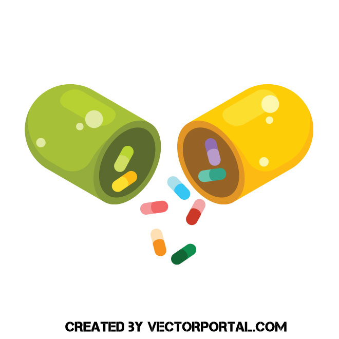 660x660 Medical Capsules Clip Art