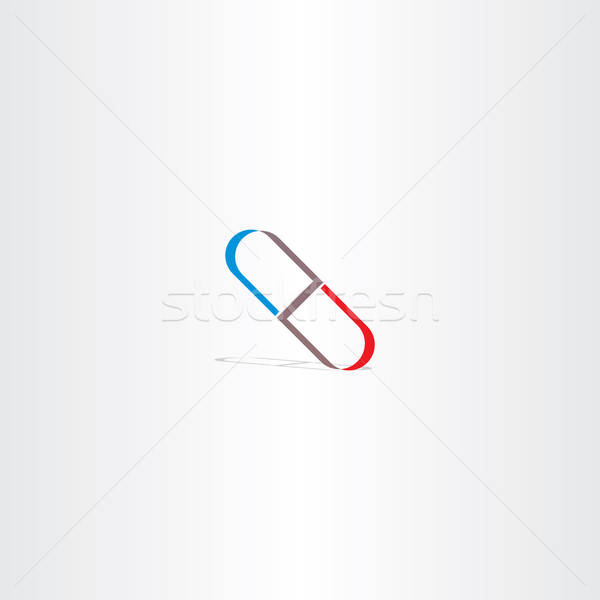 600x600 Sickness Capsule Vector Logo Sign Vector Illustration Blasko