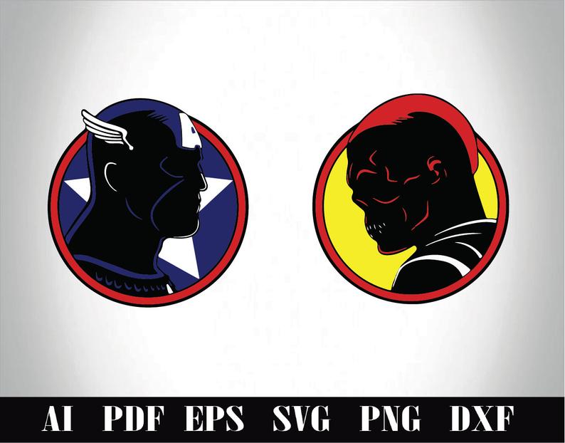 794x622 Captain America Svgred Skull Svgthe Avengersmarvel Etsy