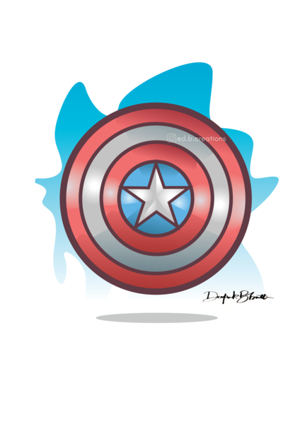 424x600 Captain America Shield