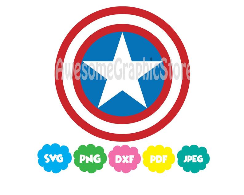 794x635 Captain America Shield Dxf Png Pdf Digital Etsy