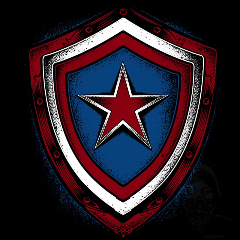 800x800 American Shield T Shirt Vector