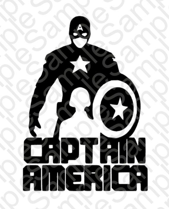 Captain America Silhouette Shirt And Dxf 570x704 Captain America Silhouette Shirt And Dxf
