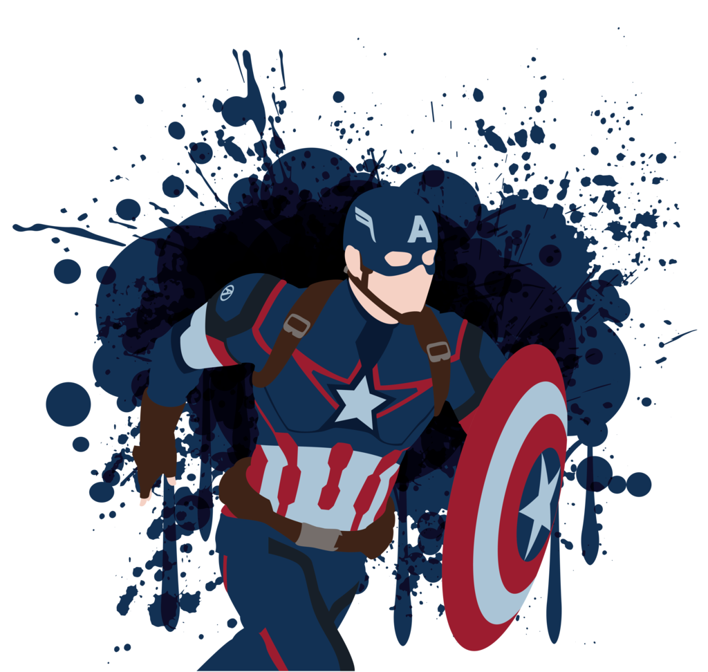 1024x972 Captain America Vector Art