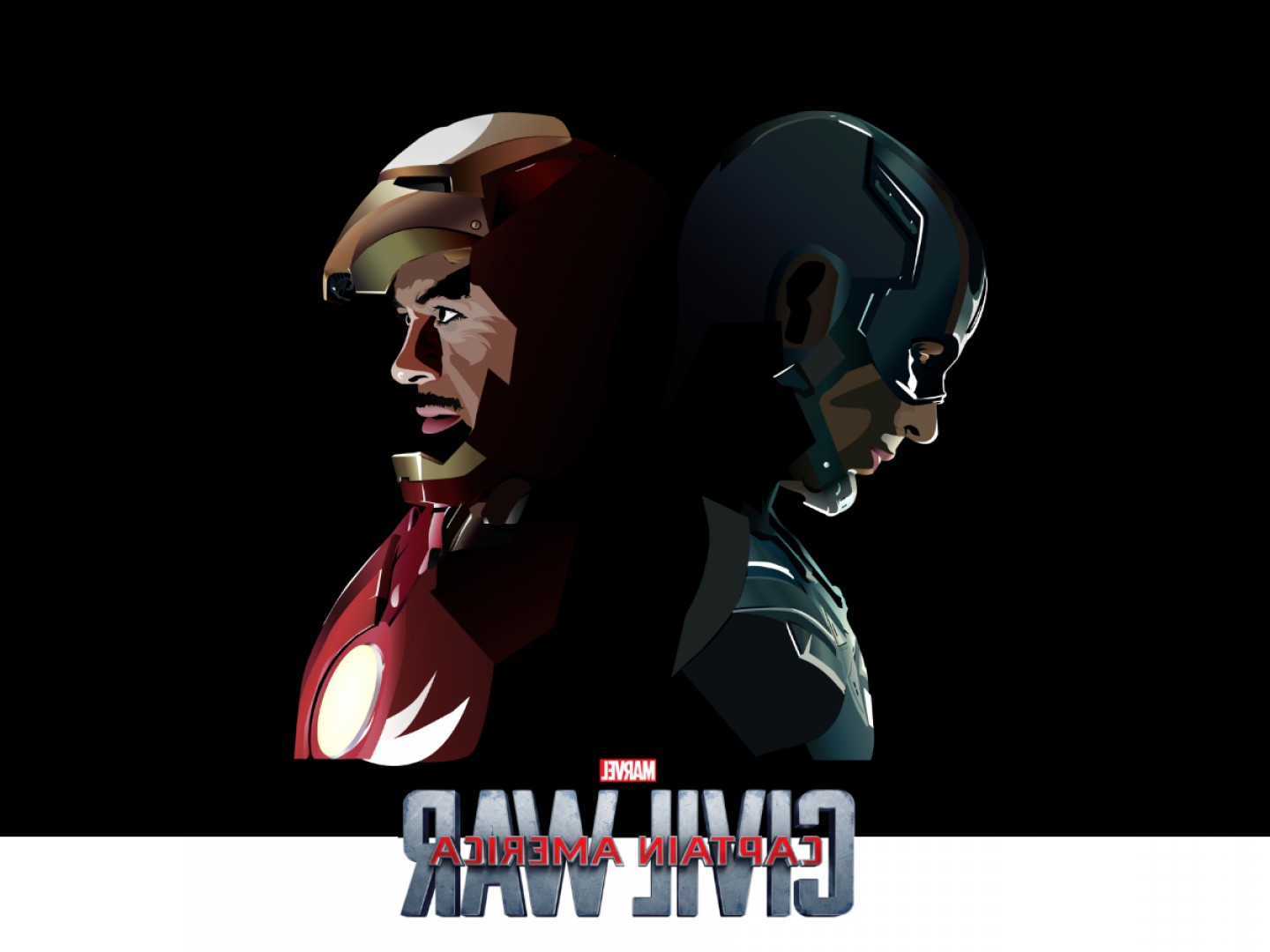 1440x1080 Captain America Civil War Pure Vector Illustration Hoodamathrun
