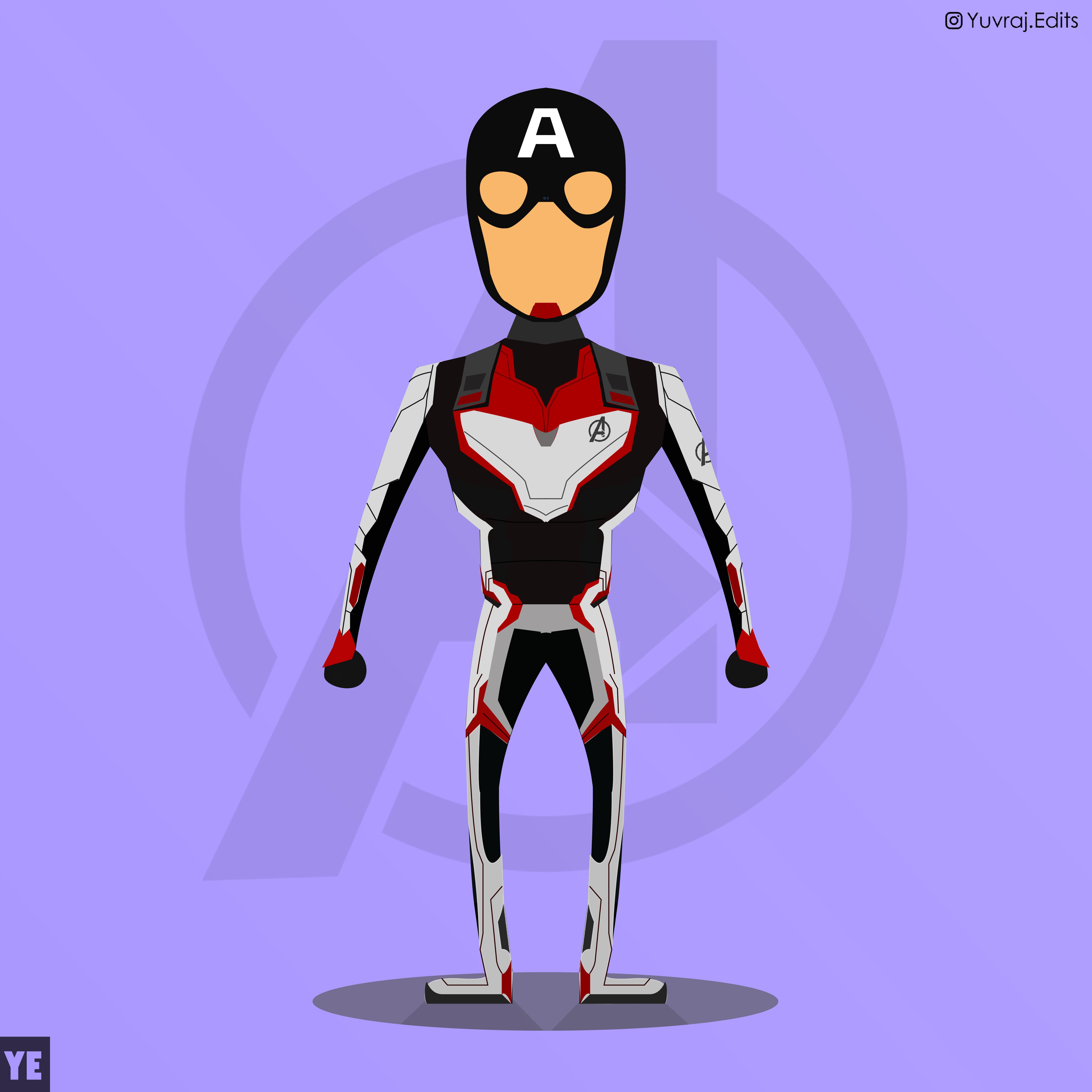 4738x4738 Captain America Quantam Realm Suit Vector Art