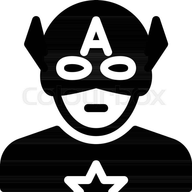 800x800 Captain America Superhero Stock Vector Colourbox