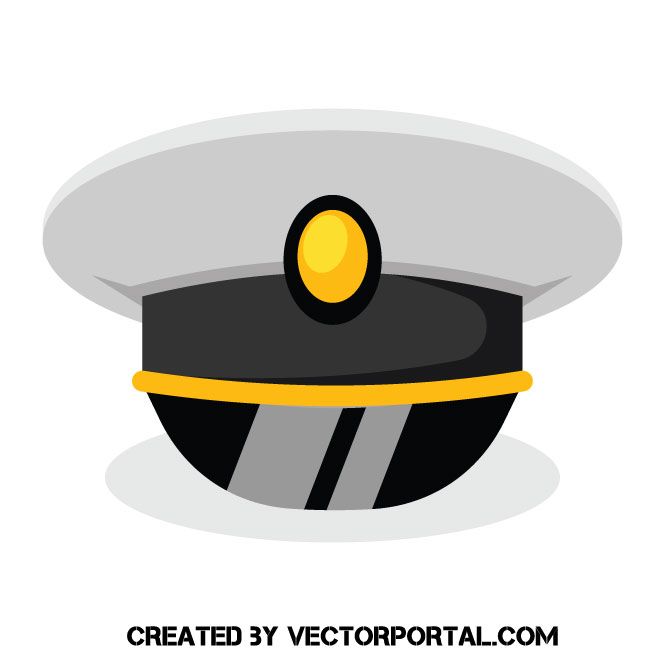 660x660 Captain's Cap Vector Image Various Vectors Military Cap, Free