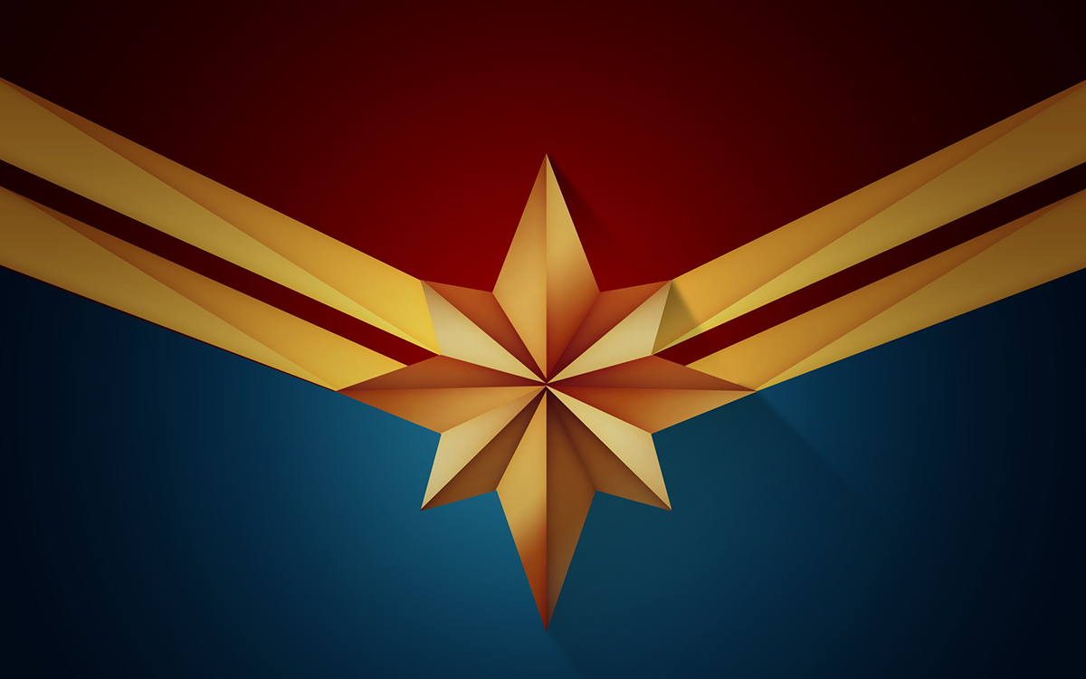 1200x750 Captain Marvel Logo Designs Vector Art Diron Polson On Wacom