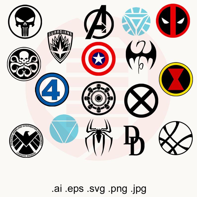 Supehero Avengers Clipart Symbols Logo Vector Printable Etsy 794x794 Supehero Avengers Clipart Symbols Logo Vector Printable Etsy