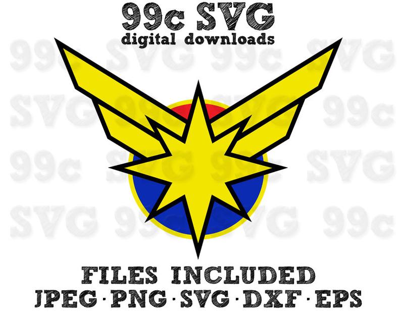 794x620 Captain Marvel Avengers Dxf Png Vector Cricut Etsy