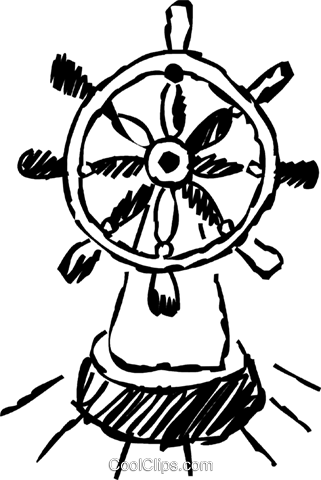 321x480 Captains Wheel Royalty Free Vector Clip Art Illustration