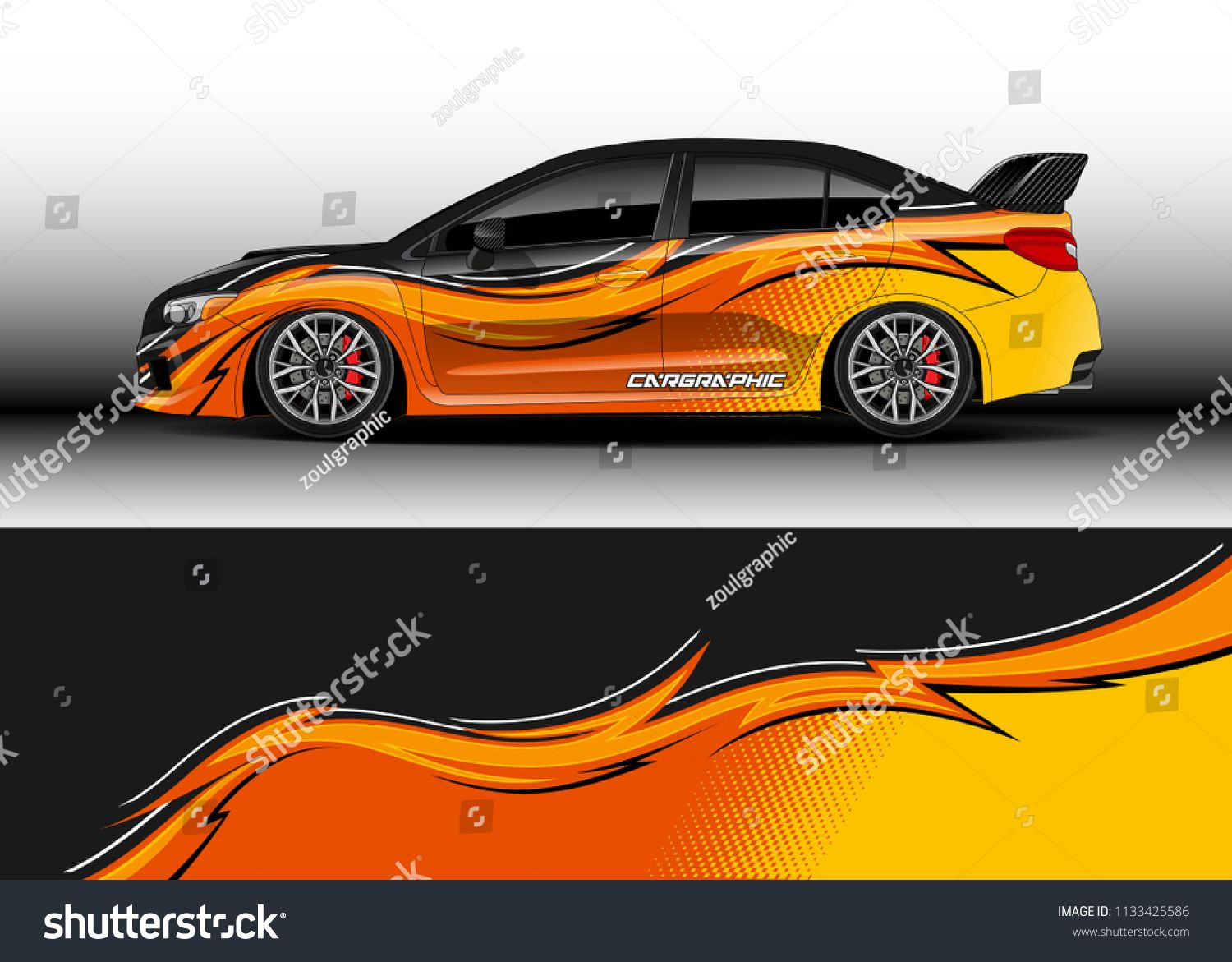 1500x1171 Car Decal, Truck And Cargo Van Wrap Vector Graphic Abstract