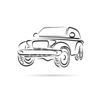 200x200 Car Abstract Lines Vector Design Concept Stock Vectors