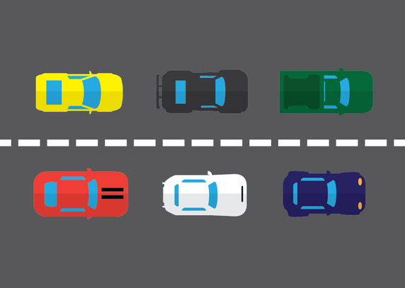 Car Aerial View Set Vector Free Vector Download 572x407 Car Aerial View Set Vector Free Vector Download