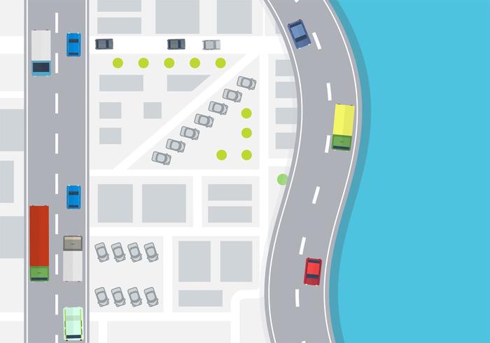 Car Aerial View Vector Stock Images 700x490 Car Aerial View Vector Stock Images