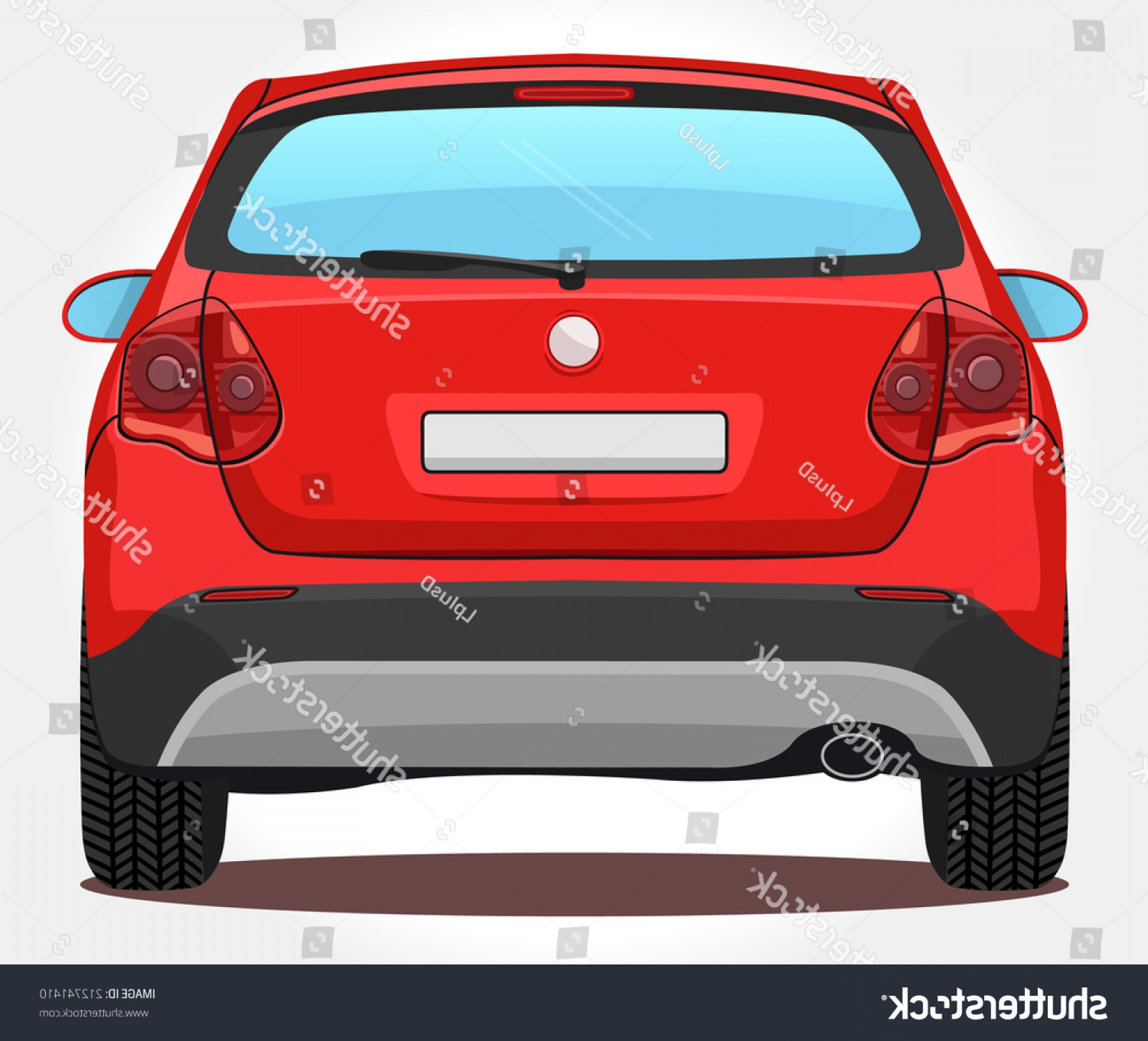 Car Back View Vector at Vectorified.com | Collection of Car Back View ...