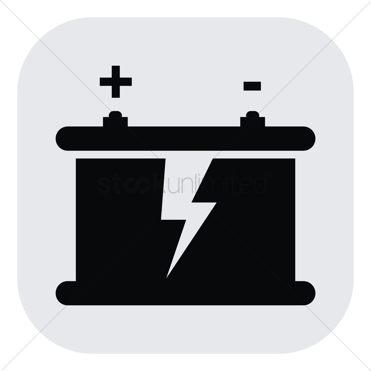1300x1300 Car Battery Vector Image