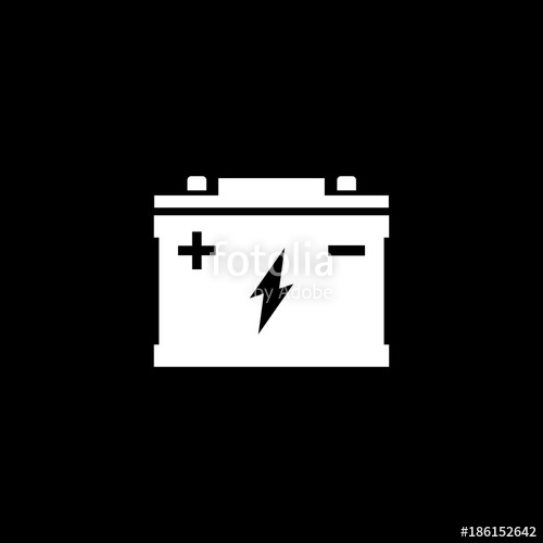 500x500 Car Battery Vector Icon Stock Image And Royalty Free Vector