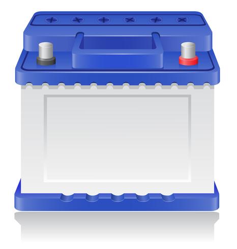 466x490 Car Battery Vector Illustration