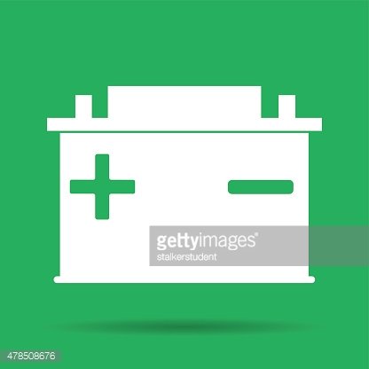 416x416 Car Battery Vector Icon Premium Clipart