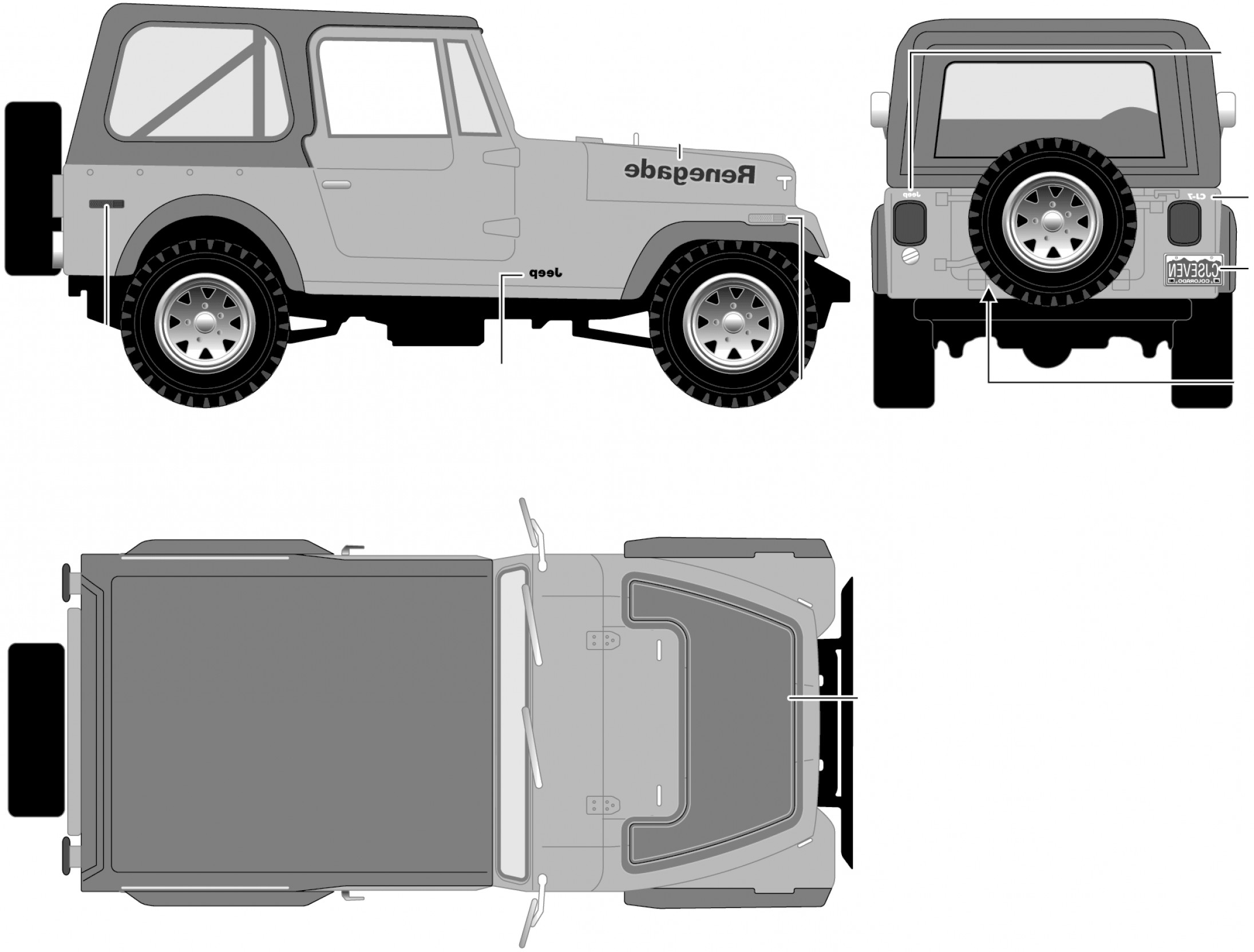Jeep Wrangler Blueprints Vector Handandbeak 2191x1663 Jeep Wrangler Blueprints Vector Handandbeak