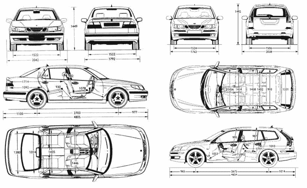 Saab Blueprints 624x383 Saab Blueprints