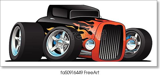 Free Art Print Of Hot Rod Classic Coupe Custom Car Cartoon Vector 560x264 Free Art Print Of Hot Rod Classic Coupe Custom Car Cartoon Vector