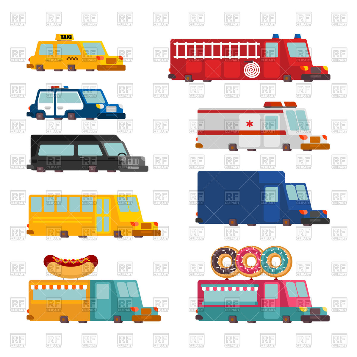 Car Cartoon Set Fire Engine And Police Car Ambulance And Taxi 1200x1200 Car Cartoon Set Fire Engine And Police Car Ambulance And Taxi