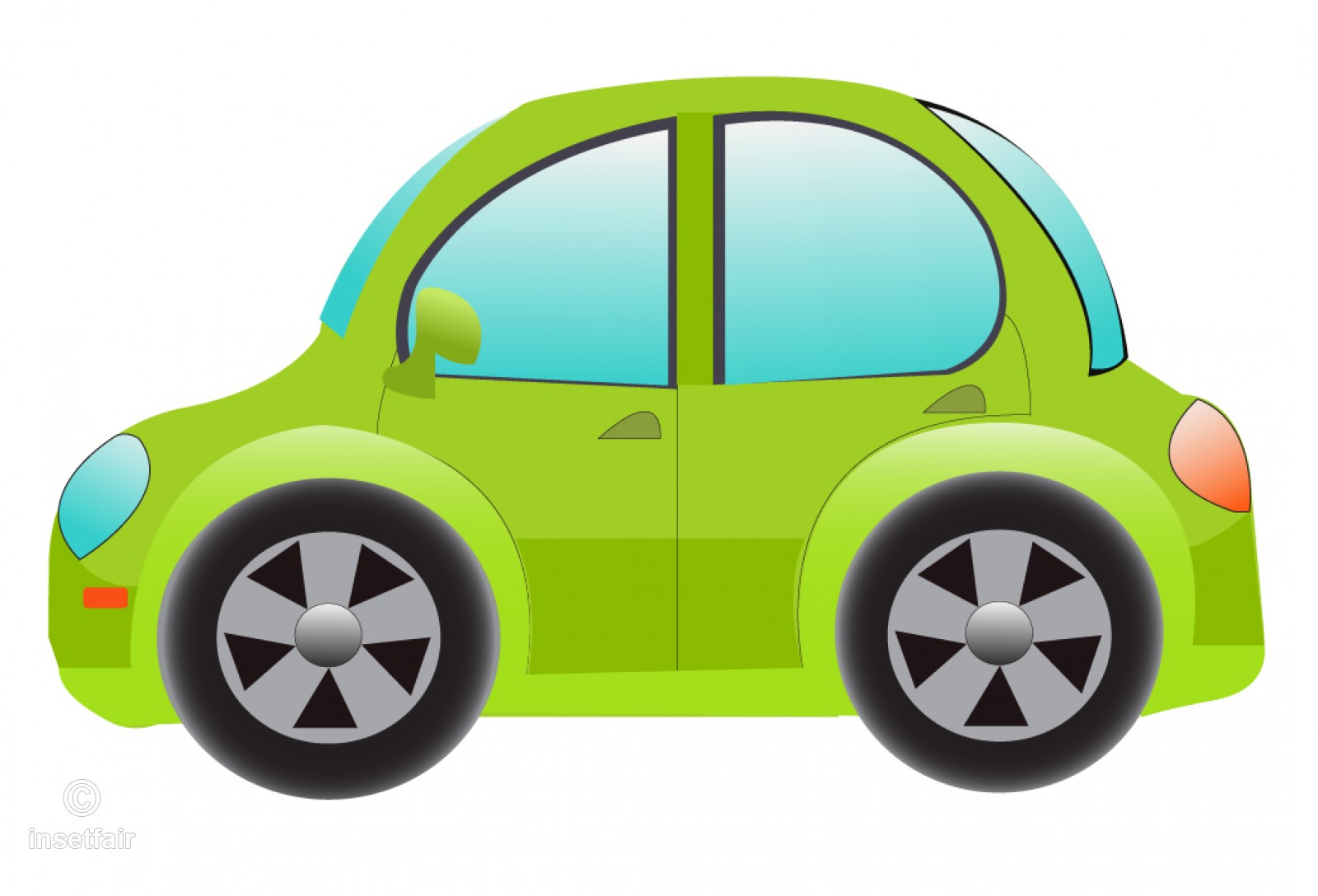 Green Cute Toy Car Vector Clipart Illustration 1600x1088 Green Cute Toy Car Vector Clipart Illustration