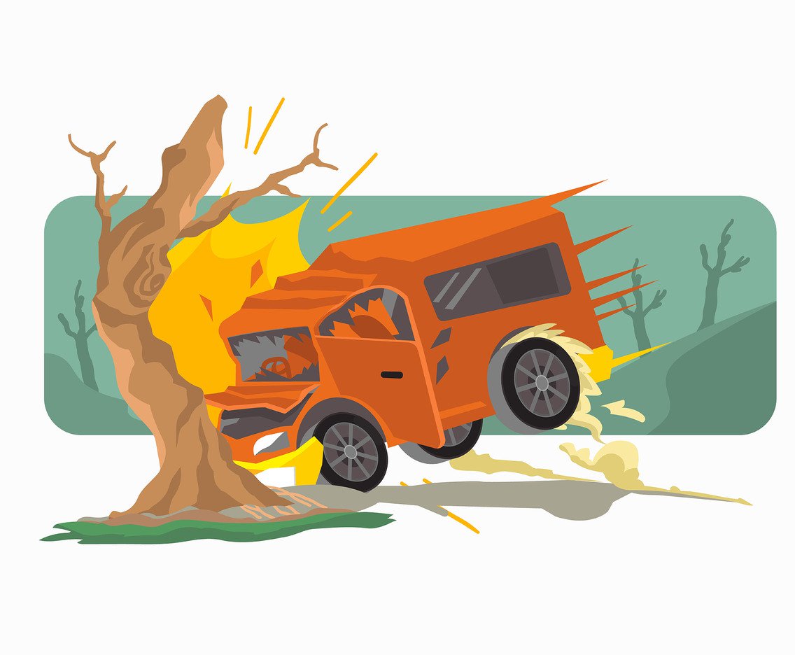 1136x936 Car Crash Impact Vector Vector Art Graphics