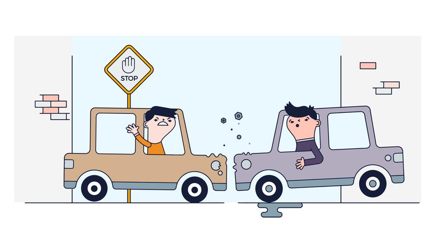 882x490 Cars Crash Vector