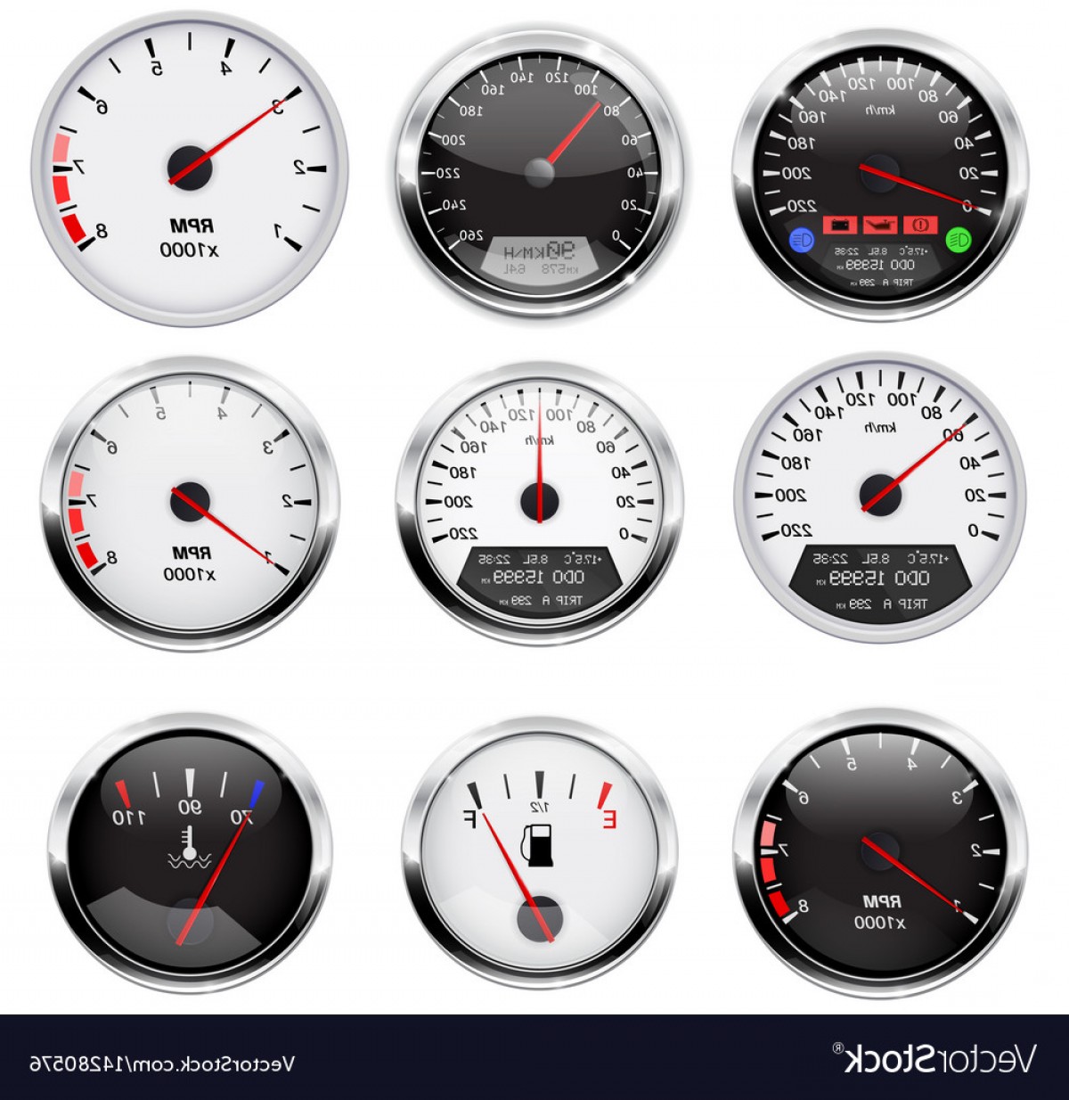 Car Dashboard Gauges Set Collection Of Vector Soidergi 1200x1234 Car Dashboard Gauges Set Collection Of Vector Soidergi