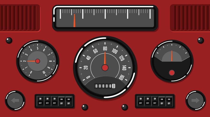 Old Car Dashboard Ui Free Vector Stock Images 875x490 Old Car Dashboard Ui Free Vector Stock Images