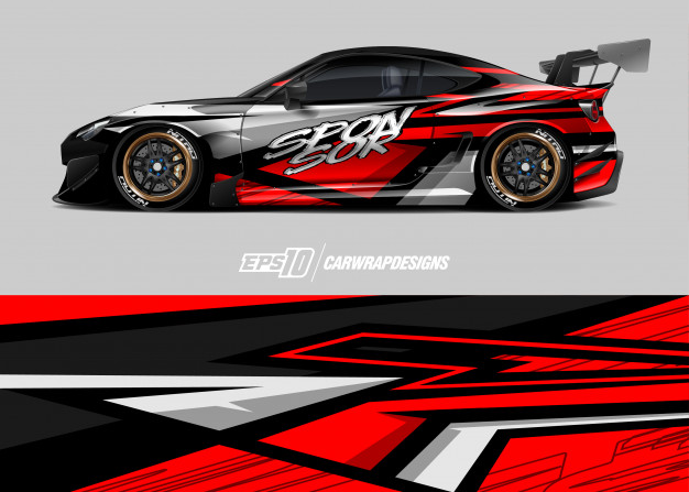 626x447 Race Car Decal Vector Premium Download