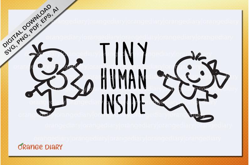 794x527 Tiny Human Inside Vector Baby Stick Figure Baby Car Etsy