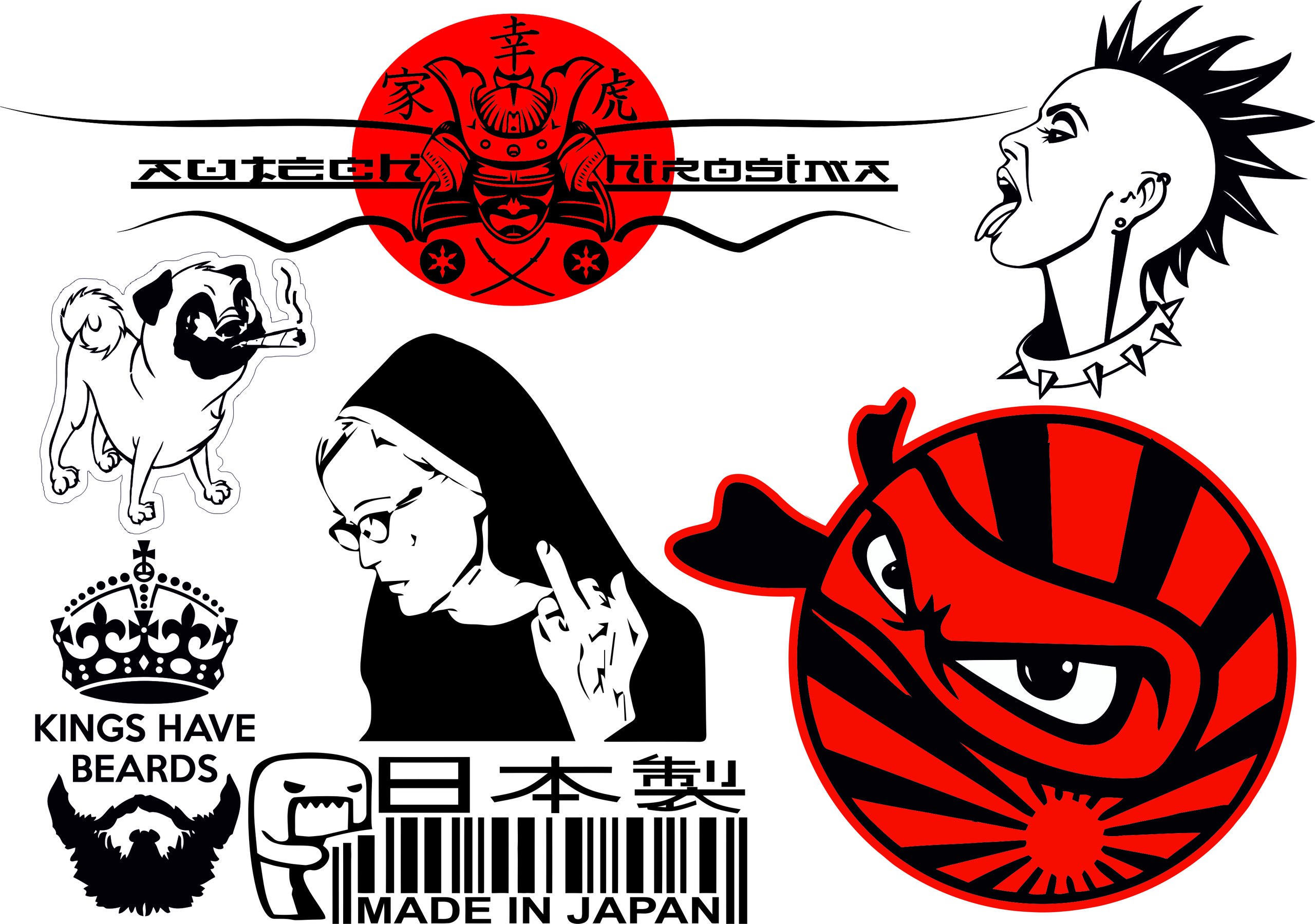 2560x1799 Car Decal Vector Collection Pack Free Coreldraw