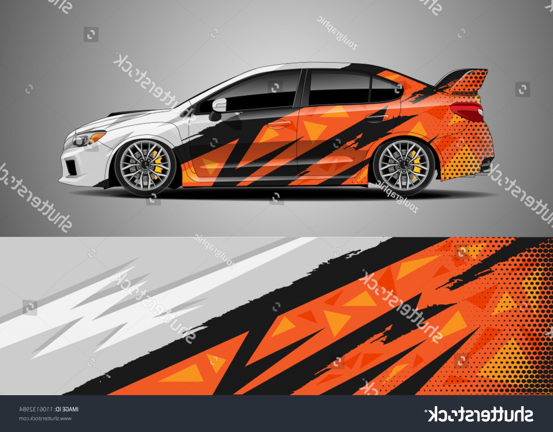 1800x1405 Car Decal Vector Graphic Abstract Racing Hoodamathrun
