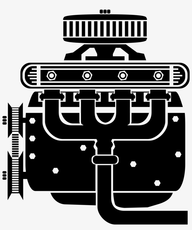 820x981 Collection Of Car Engine Clipart