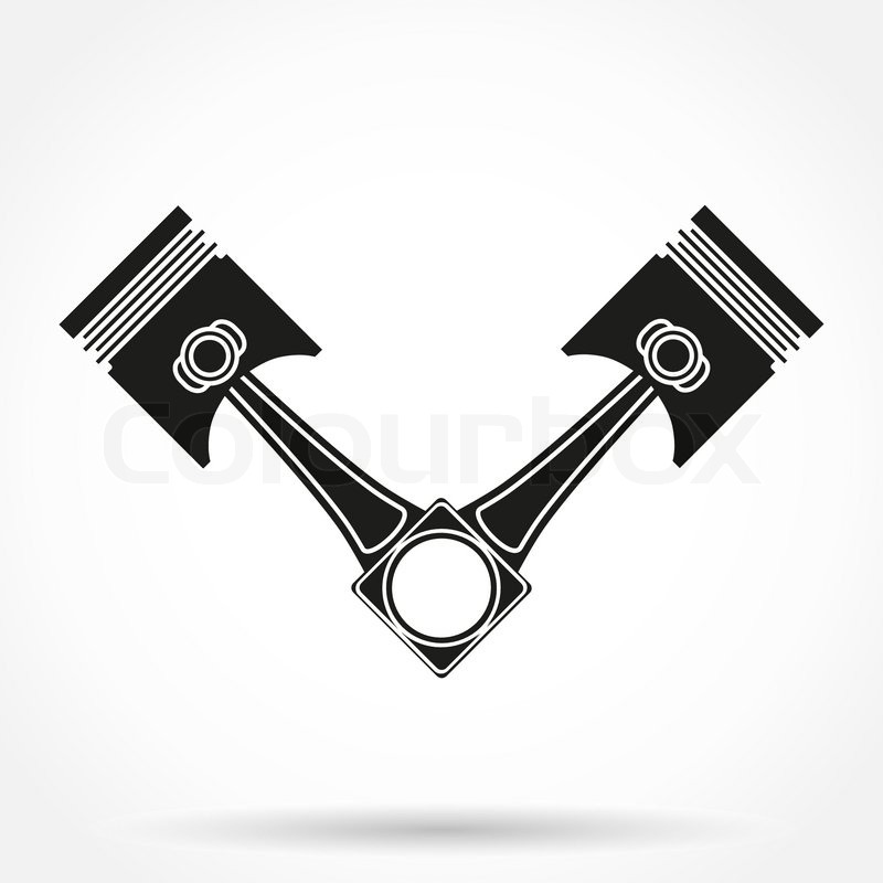 800x800 Silhouette Symbol Of Car Engine Stock Vector Colourbox