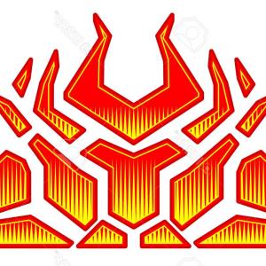 300x300 Photostock Vector Blazing Geometric Fire Decals For The Hood